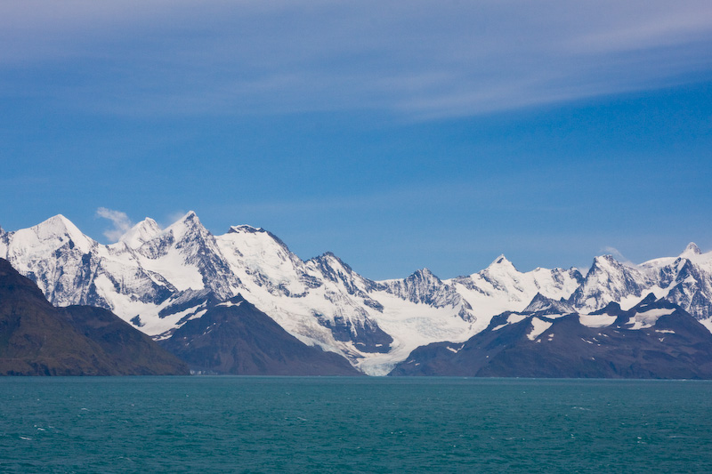 The Mountains Of South Georgia Island Rising From The Sea